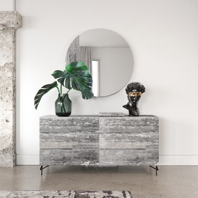 Picture of Nova Domus Aria - Italian Modern Multi Grey with texture  Dresser