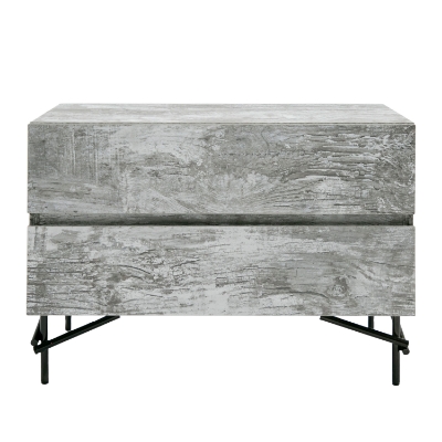 Picture of Nova Domus Aria - Italian Modern Multi Grey with texture Nightstand