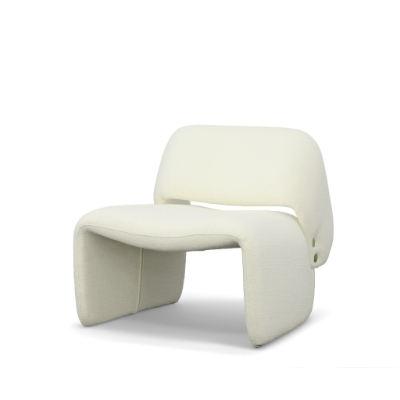 Picture of Modrest - Tristan Modern Off White Fabric Accent Chair