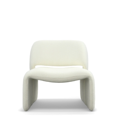 Picture of Modrest - Tristan Modern Off White Fabric Accent Chair