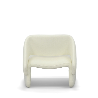 Picture of Modrest - Tristan Modern Off White Fabric Accent Chair