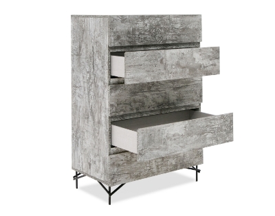 Picture of Nova Domus Aria - Italian Modern Multi Grey with texture Chest