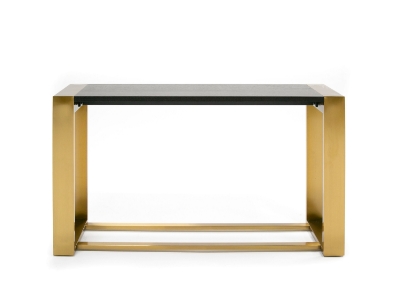 Picture of Modrest Fauna - Modern Wenge and Brass Console Table