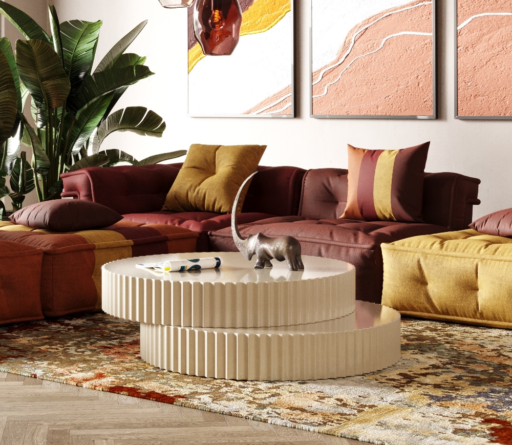 Picture of Modrest - Jacinto Modern Round Coffee Table