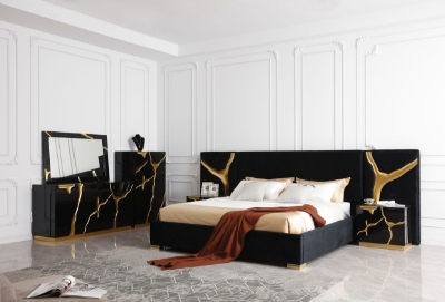 Picture of Modrest Aspen - Modern Black and Gold Dresser