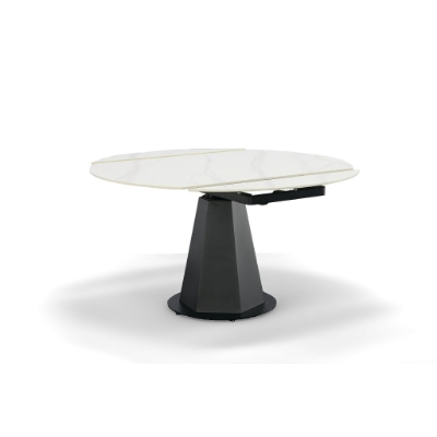 Picture of Modrest Barela - Modern Black and White Ceramic Extendable 35.5"/53" Dining Table