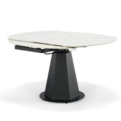 Picture of Modrest Barela - Modern Black and White Ceramic Extendable 35.5"/53" Dining Table