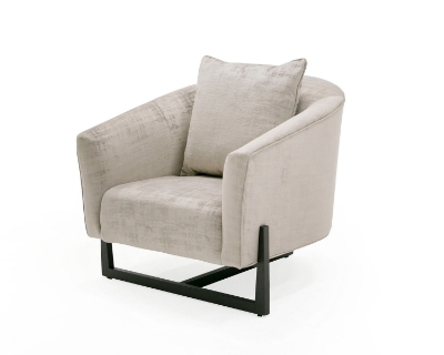 Picture of Modrest Forbis - Contemporary Grey Fabric Accent Chair