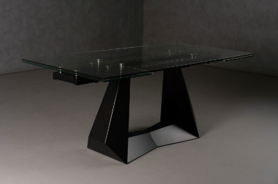 Picture of Modrest Maroney - Modern Black and Glass Extendable 70.5"/106" Dining Table