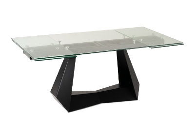 Picture of Modrest Maroney - Modern Black and Glass Extendable 70.5"/106" Dining Table