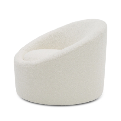 Picture of Modrest Frontier - Glam White Fabric Accent Chair