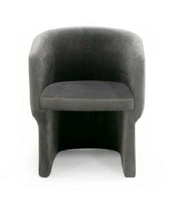 Picture of Modrest Vassar - Modern Grey Velvet Dining Chair