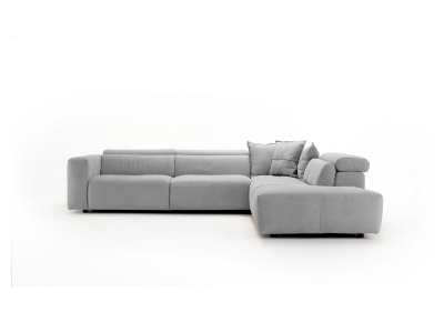 Picture of Lamod Italia Grande - Italian Light Grey RAF Chaise Sectional Sofa