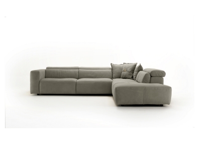 Picture of Lamod Italia Grande - Italian Dark Grey RAF Chaise Sectional Sofa