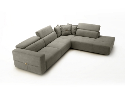 Picture of Lamod Italia Grande - Italian Dark Grey RAF Chaise Sectional Sofa