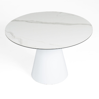 Picture of Modrest Edith - Modern Round White Ceramic Dining Table