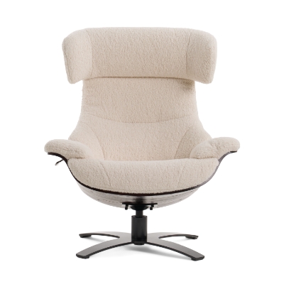 Picture of Modrest - Zahara Modern Beige Lounge Chair & Ottoman