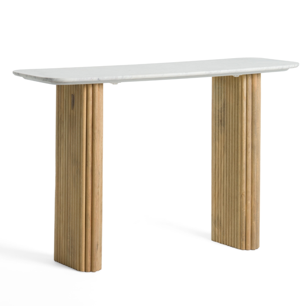 Picture of Modrest - Cambridge White Marble & Mango Console Table