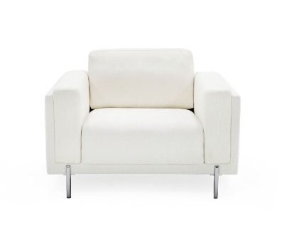 Picture of Divani Casa Schmidt - Modern Off White Fabric Chair