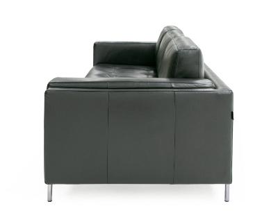 Picture of Divani Casa Schmidt - Modern Black Leather Sofa