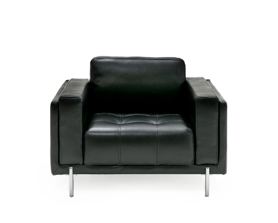 Picture of Divani Casa Schmidt - Modern Black Leather Chair