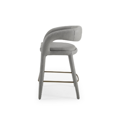 Picture of Modrest Faerron - Modern Grey Leatherette Counter Chair