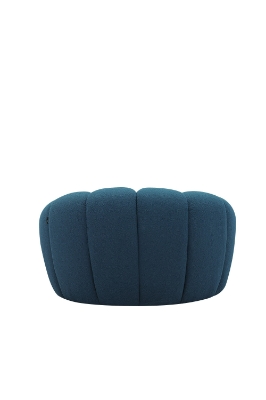 Picture of Divani Casa Yolonda - Modern Curved Dark Teal Fabric Chair