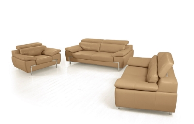 Picture of Divani Casa Grange - Modern Camel Leather Sofa Set