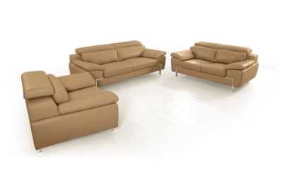 Picture of Divani Casa Grange - Modern Camel Leather Sofa Set