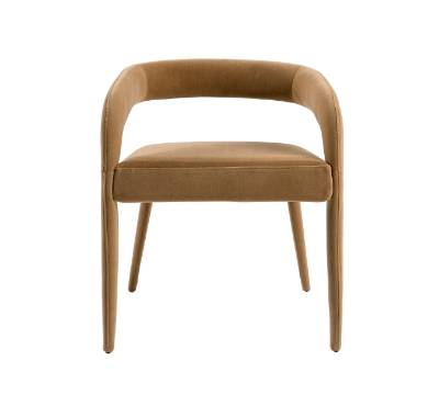 Picture of Modrest Mundra - Modern Tan Fabric Dining Chair