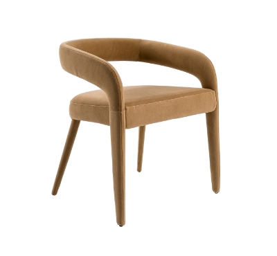 Picture of Modrest Mundra - Modern Tan Fabric Dining Chair