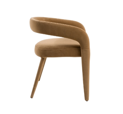 Picture of Modrest Mundra - Modern Tan Fabric Dining Chair