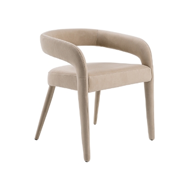 Picture of Modrest Mundra - Modern Beige Fabric Dining Chair