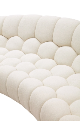 Picture of Divani Casa Yolonda - Modern Curved Off-White Fabric Sofa