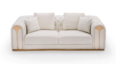 Picture of Divani Casa Dosie - Modern Beige Fabric Sofa & Loveseat Set