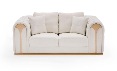 Picture of Divani Casa Dosie - Modern Beige Fabric Sofa & Loveseat Set