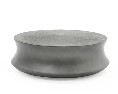 Picture of Modrest Airdrie - Modern Antique Grey Small Round Coffee Table