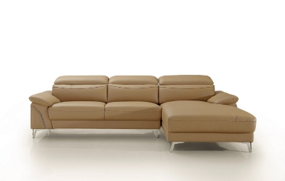 Picture of Divani Casa Sura - Modern Camel Leather Right Facing Sectional Sofa