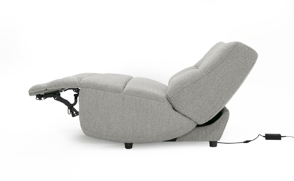 Picture of Divani Casa Basil - Modern Grey Fabric Large Electric Recliner Chair