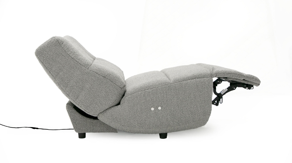 Picture of Divani Casa Basil - Modern Grey Fabric Small Electric Recliner Chair