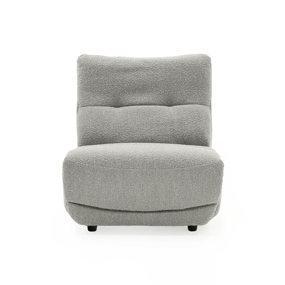 Picture of Divani Casa Basil - Modern Grey Fabric Small Electric Recliner Chair