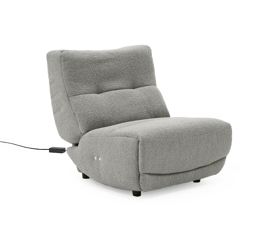 Picture of Divani Casa Basil - Modern Grey Fabric Small Electric Recliner Chair