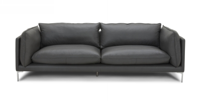 Picture of Divani Casa Harvest - Modern Grey Full Leather Sofa Set