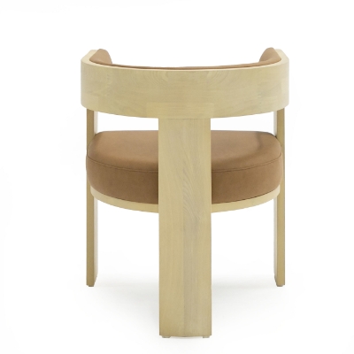 Picture of Nova Domus Osaka - Modern Natural Ash + Rust Fabric Dining Chair