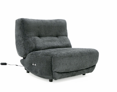 Picture of Divani Casa Basil - Modern Dark Grey Fabric Large Electric Recliner Chair