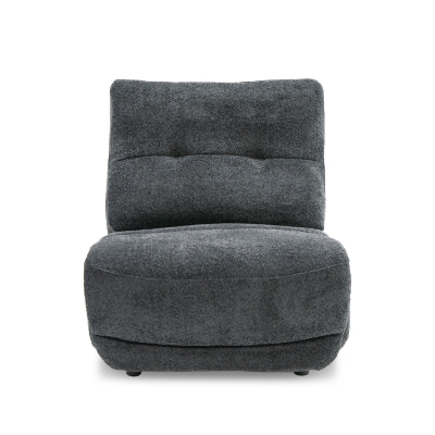 Picture of Divani Casa Basil - Modern Dark Grey Fabric Small Electric Recliner Chair