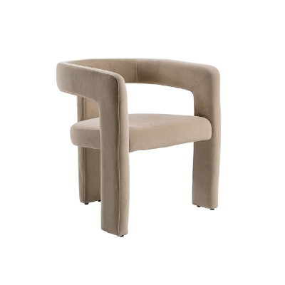 Picture of Modrest Cherish - Modern Beige Fabric Dining Chair