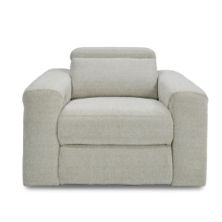 Picture of Divani Casa Gering - Modern Beige Fabric Power Recliner Chair