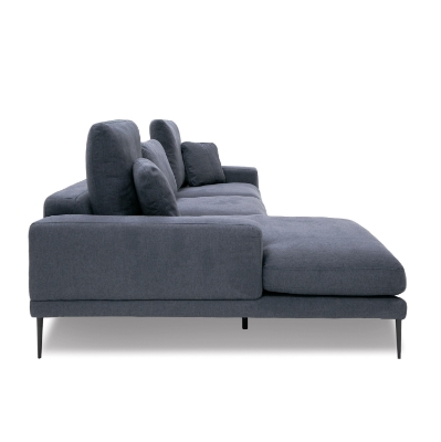 Picture of Divani Casa Corwith - Modern Blue Fabric Left Facing Sectional 