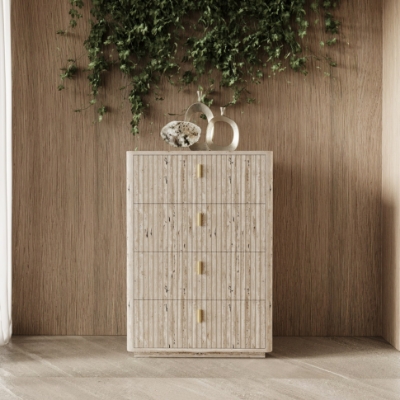 Picture of Nova Domus Roma - Modern Faux Travertine + Gold Chest